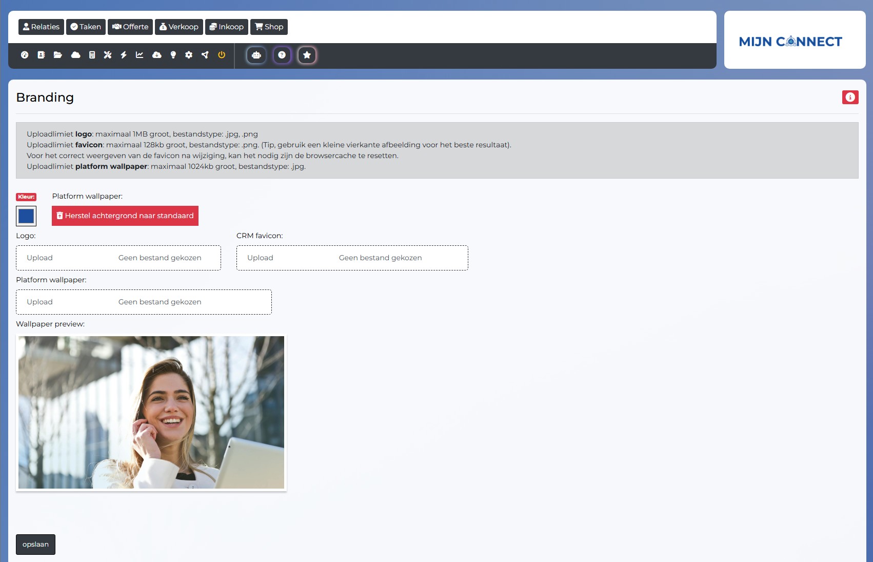 Branding opties - personaliseer het systeem met uw huisstijl